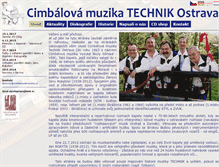 Tablet Screenshot of cimbalovamuzika.cz