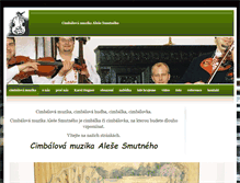 Tablet Screenshot of cimbalovamuzika.com